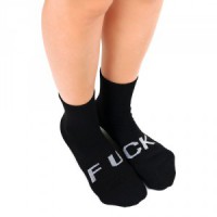 Meias "F*ck" Pretas